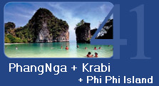 PhangNga Krabi and PhiPhi Island