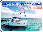 Private Sailing Catamaran to Coral Island